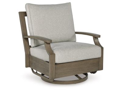 Signature Design by Ashley Rainier Ranch Outdoor Swivel Glider Chair with Cushion - P701-821