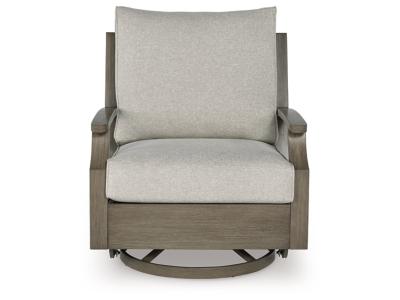 Signature Design by Ashley Rainier Ranch Outdoor Swivel Glider Chair with Cushion - P701-821