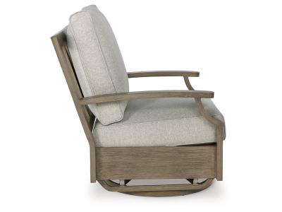Signature Design by Ashley Rainier Ranch Outdoor Swivel Glider Chair with Cushion - P701-821