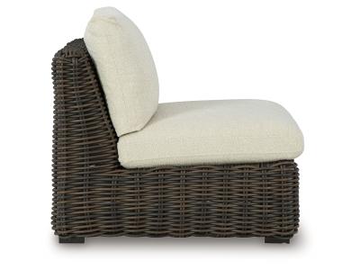 Signature Design by Ashley Kimora Outdoor Armless Chair with Cushion - P711-846
