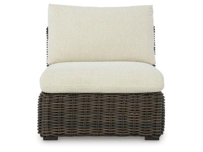 Signature Design by Ashley Kimora Outdoor Armless Chair with Cushion - P711-846