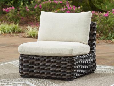 Signature Design by Ashley Kimora Outdoor Armless Chair with Cushion - P711-846