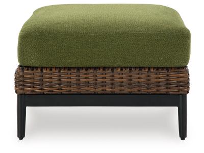 Signature Design by Ashley Horizon Hall Outdoor Ottoman with Cushion - P572-814