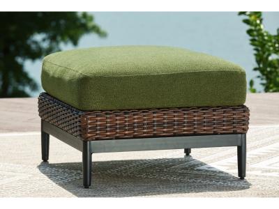 Signature Design by Ashley Horizon Hall Outdoor Ottoman with Cushion - P572-814