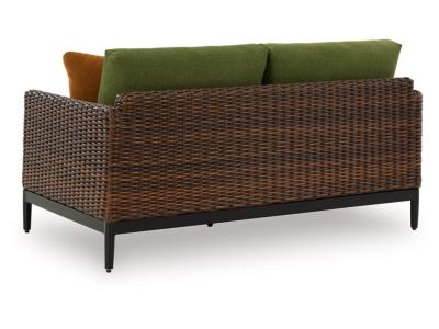 Signature Design by Ashley Horizon Hall Outdoor Loveseat with Cushion - P572-835