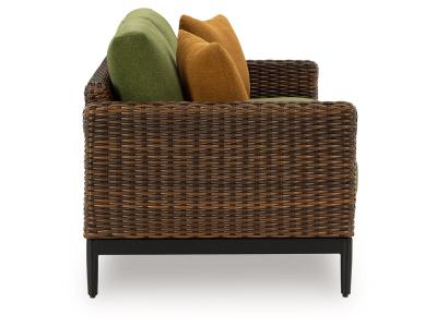 Signature Design by Ashley Horizon Hall Outdoor Loveseat with Cushion - P572-835