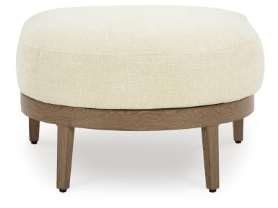 Signature Design by Ashley Serene Bay Outdoor Ottoman with Cushion - P671-814