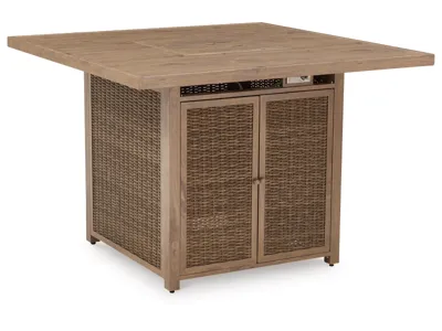 Signature Design by Ashley Walton Bridge Outdoor Bar Table and 4 Barstools - P749P1