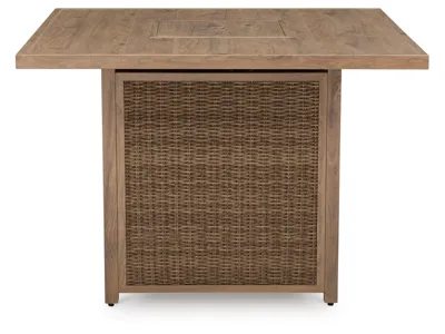 Signature Design by Ashley Walton Bridge Outdoor Bar Table and 4 Barstools - P749P1