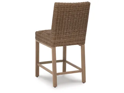 Signature Design by Ashley Walton Bridge Outdoor Bar Table and 4 Barstools - P749P1