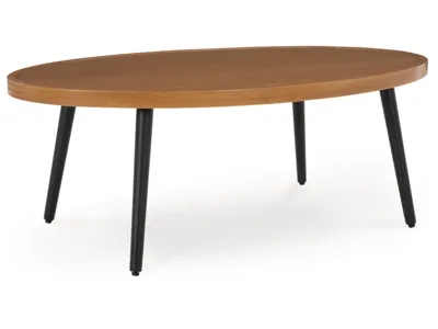 Signature Design by Ashley Horizon Hall Outdoor Sofa, 2 Lounge Chairs, Ottoman and Coffee Table - P572P3