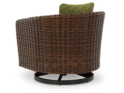 Signature Design by Ashley Horizon Hall Outdoor Sofa, 2 Lounge Chairs, Ottoman and Coffee Table - P572P3