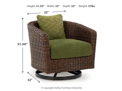 Signature Design by Ashley Horizon Hall Outdoor Sofa, 2 Lounge Chairs, Ottoman and Coffee Table - P572P3