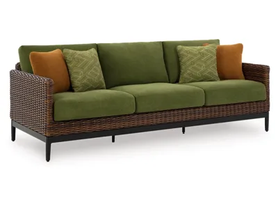 Signature Design by Ashley Horizon Hall Outdoor Sofa, 2 Lounge Chairs, Ottoman and Coffee Table - P572P3
