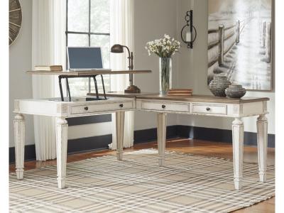 Signature Design by Ashley Realyn 2-Piece Home Office Lift Top Desk - H743H2