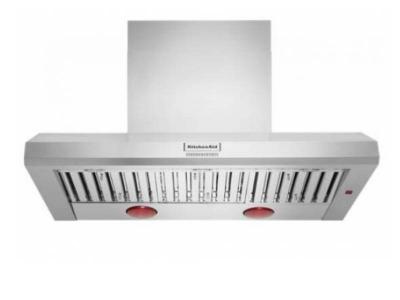 48" KitchenAid Wall Mounted Range Hood Canopy in Stainless Steel - KVWC958KSS
