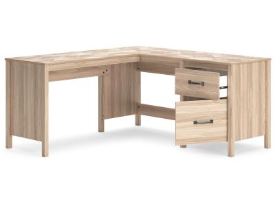 Signature Design by Ashley Battelle 60" Home Office Desk with Return - H3929H1