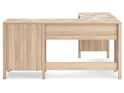 Signature Design by Ashley Battelle 60" Home Office Desk with Return - H3929H1