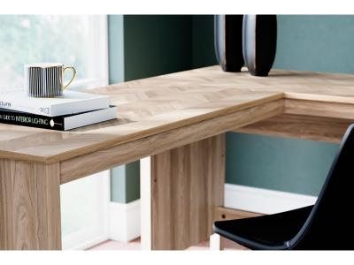 Signature Design by Ashley Battelle 60" Home Office Desk with Return - H3929H1