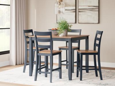 Signature Design by Ashley Gesthaven Counter Height Dining Table and 4 Barstools (Set of 5) - D399-223