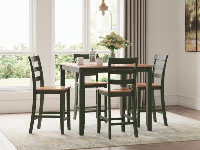 Signature Design by Ashley Gesthaven Counter Height Dining Table and 4 Barstools (Set of 5) - D401-223