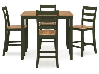 Signature Design by Ashley Gesthaven Counter Height Dining Table and 4 Barstools (Set of 5) - D401-223