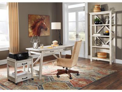 Signature Design by Ashley Carynhurst Home Office Desk, Bookcase and Printer Stand - H755H2