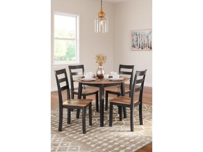 Signature Design by Ashley Gesthaven Dining Table and 4 Chairs - D396D1