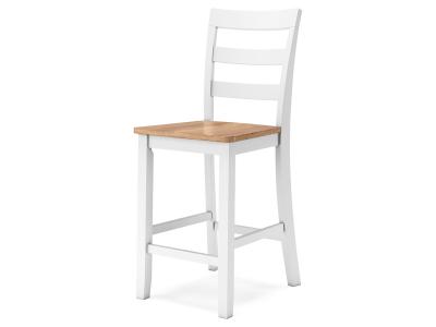 Signature Design by Ashley Gesthaven Counter Height Dining Table and 2 Barstools - D398D3