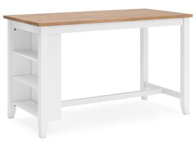 Signature Design by Ashley Gesthaven Counter Height Dining Table and 4 Barstools - D398D2