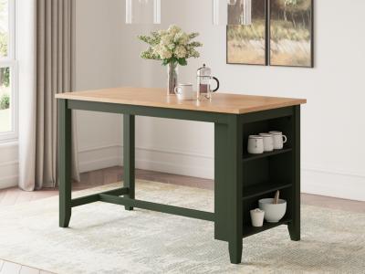 Signature Design by Ashley Gesthaven Counter Height Dining Table and 2 Barstools - D401D3
