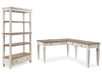 Signature Design by Ashley Realyn Home Office Desk and Bookcase - H743H3