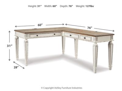 Signature Design by Ashley Realyn Home Office Desk and Bookcase - H743H3