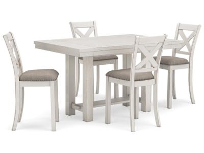 Signature Design by Ashley Robbinsdale Counter Height Dining Table and 4 Barstools - D642D1