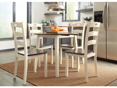 Signature Design by Ashley Woodanville Dining Table with 4 Chairs - D335D3