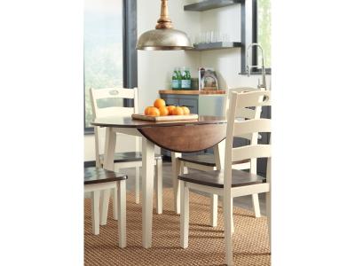 Signature Design by Ashley Woodanville Dining Table with 4 Chairs - D335D3