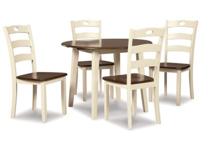 Signature Design by Ashley Woodanville Dining Table with 4 Chairs - D335D3
