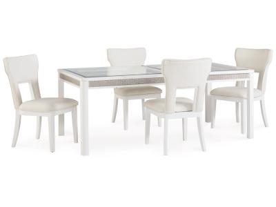 Signature Design by Ashley Chalanna Dining Table and 4 Chairs - D822D1