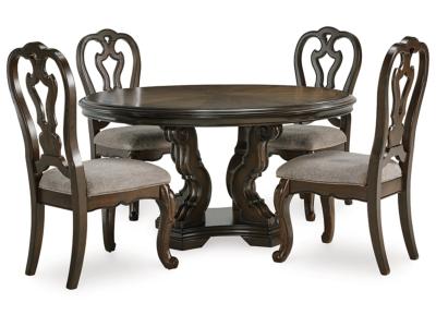 Signature Design by Ashley Maylee Dining Table and 4 Chairs - D947D6