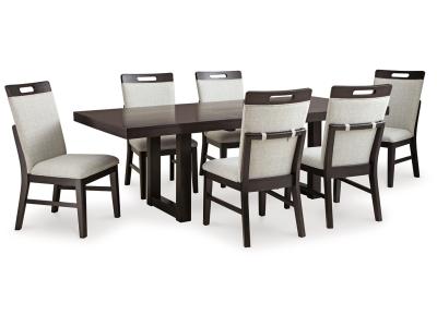 Signature Design by Ashley Neymorton Dining Table and 6 Chairs - D618D2