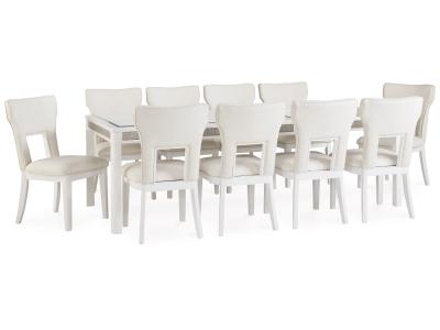 Signature Design by Ashley Chalanna Dining Table and 10 Chairs - D822D4