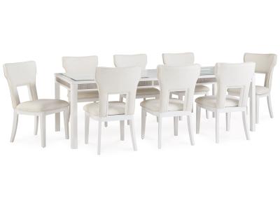 Signature Design by Ashley Chalanna Dining Table and 8 Chairs - D822D3