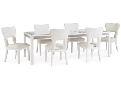 Signature Design by Ashley Chalanna Dining Table and 6 Chairs - D822D2