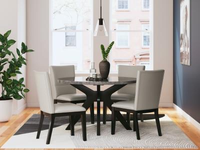 Signature Design by Ashley Glinari Dining Table and 4 Chairs - D476D1