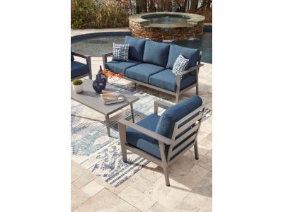 Signature Design by Ashley Gali Outdoor Sofa/Chairs/Table Set (Set of 4) - P275-081