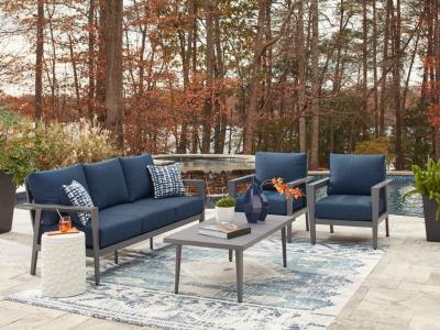 Signature Design by Ashley Gali Outdoor Sofa/Chairs/Table Set (Set of 4) - P275-081