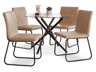 Signature Design by Ashley Pharwynn Dining Table and 4 Chairs - D446D2