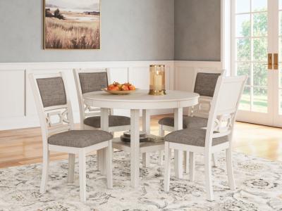 Signature Design by Ashley Erinberg Dining Table and 4 Chairs (Set of 5) - D423-225