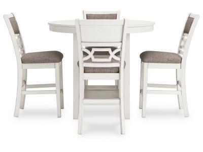 Signature Design by Ashley Erinberg Counter Height Dining Table and 4 Barstools (Set of 5) - D423-223
