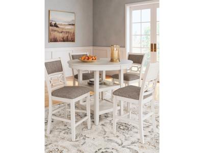Signature Design by Ashley Erinberg Counter Height Dining Table and 4 Barstools (Set of 5) - D423-223